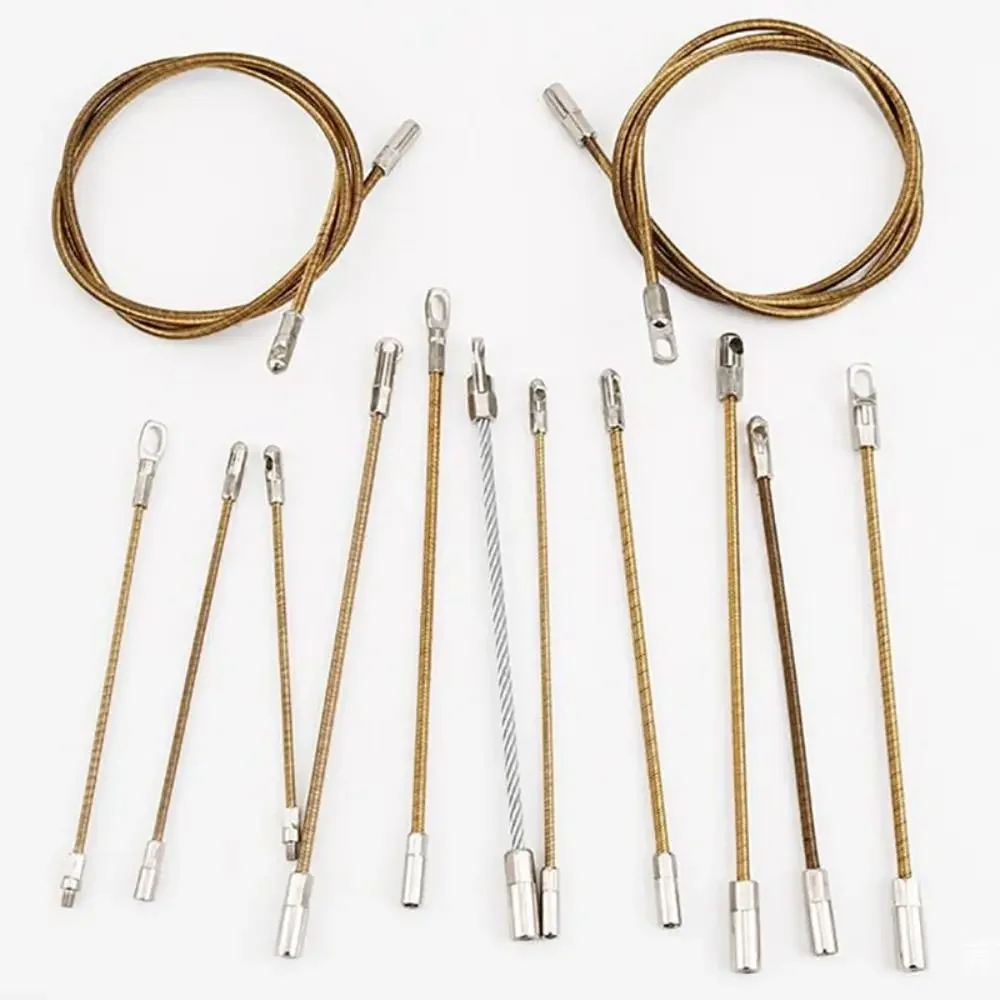 탄소강 와이어 풀러 커넥터 헤드 전기 도구 3mm 와이어에 연결 자동 스레드 가이드 케이블 풀러 액세서리