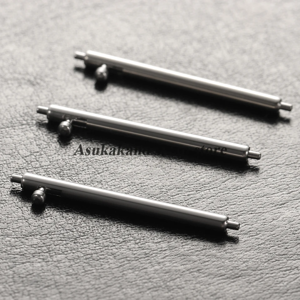 Aokelily Quick Release Spring Bars Pins-20Pcs Rvs Horloge Strap Horloge Reparatie Lente Bar Tool, Zilver, 12mm