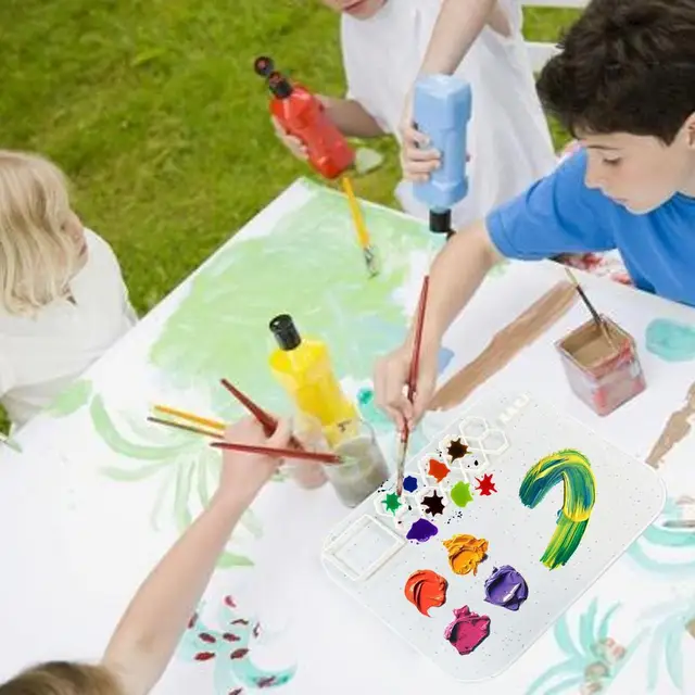 Silicone Craft Mats 19.68 X15.74X 0.03 Inch Artist Mats For Kids Large  Non-Stick Painting Mat For Kids Raised Edge Art Mat - AliExpress