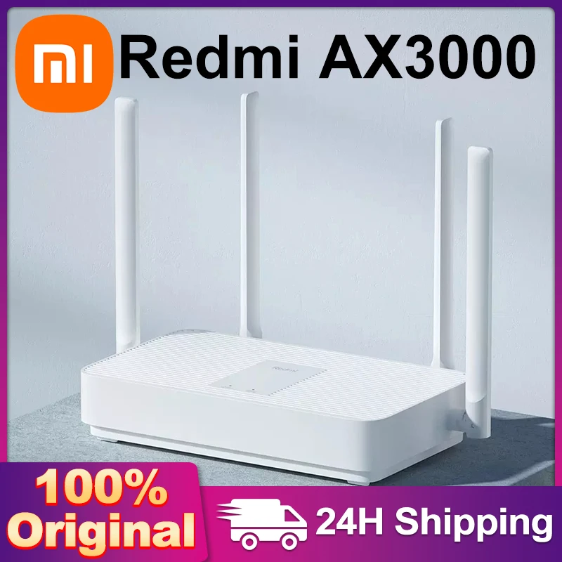 Xiaomi Redmi Ax3000 Router Gigabit Amplifier Wifi 6 Signal Booster Repeater Extend Nord Vpn Mesh System 5GHz For Home Office