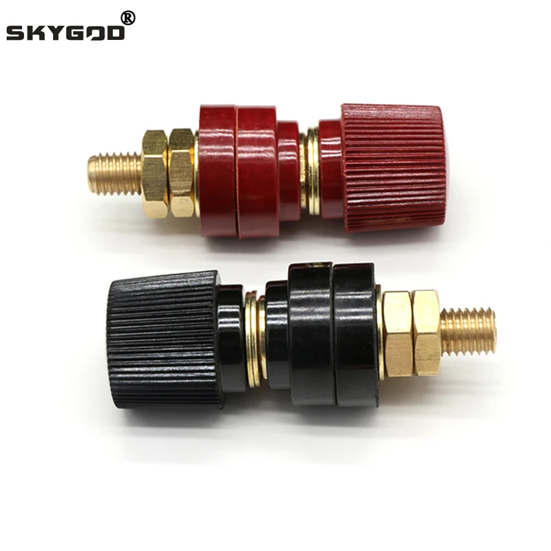 Wire Binding Post Thread Screw M5 M6 M8 M10 Black+Red Set Weld Inverter Clamp Power Supply Splice Connect Battery Terminal wire connectors,terminal connector,electrical connectors plug,wire splitter,soldering terminal
