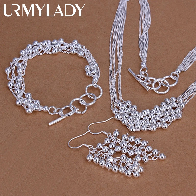925 Sterling Silver Jewelry Set Silver Jewelry Silver Jewelry Set For Women Fashion Party Christmas Gifts