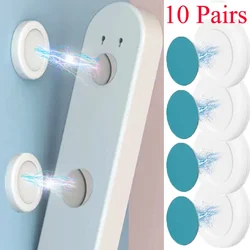 10Pairs Magnetic Remote Control Holder Anti-Lost Wall Mount Magnet Hooks Fridge Sticker Storage Holder Home Decor Organizer Hook
