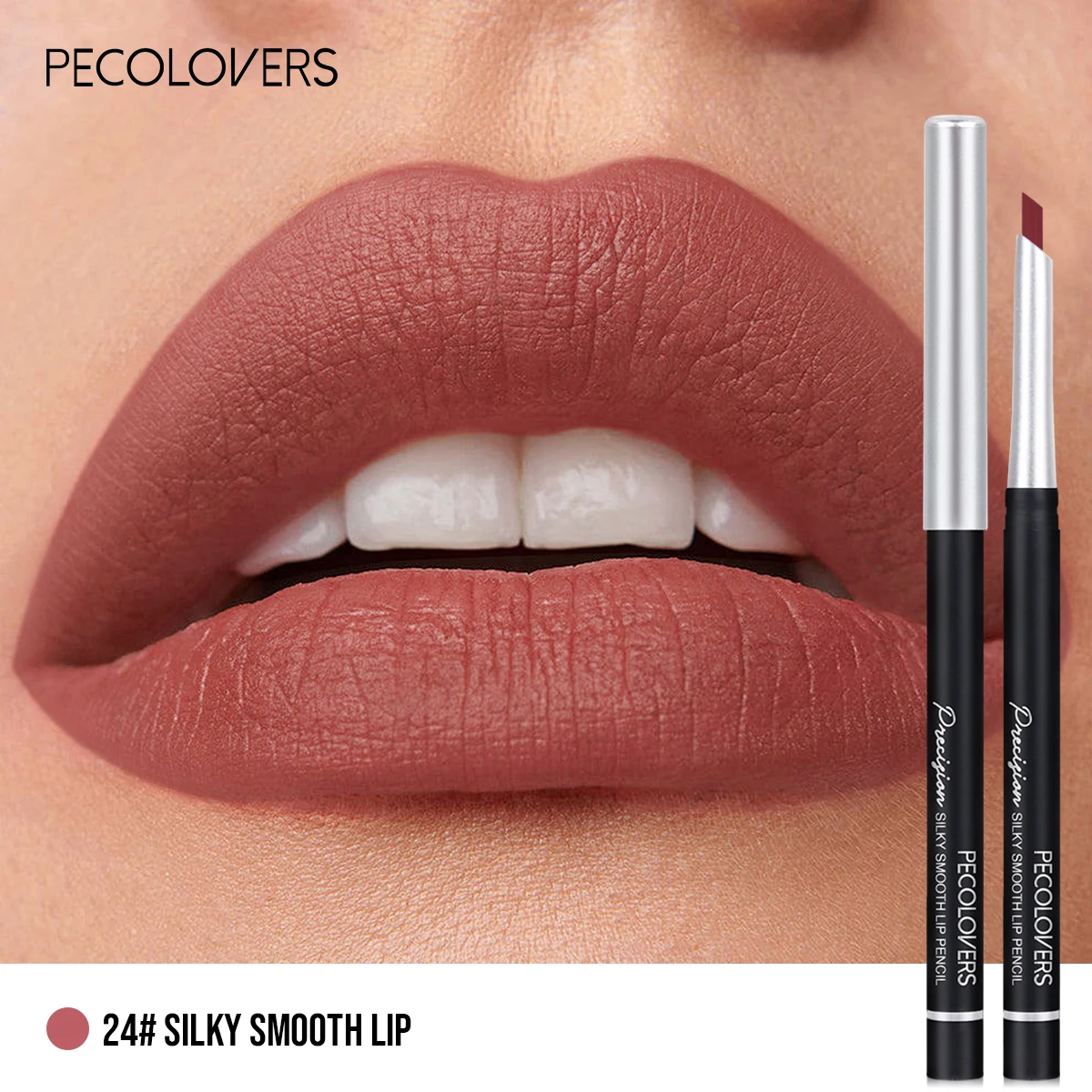 Long-lasting Gel Rotary Lip Liner，Matte Finish, Waterproof & Sweat-Proof Lip Liner Pen，Valentine's Day Gift