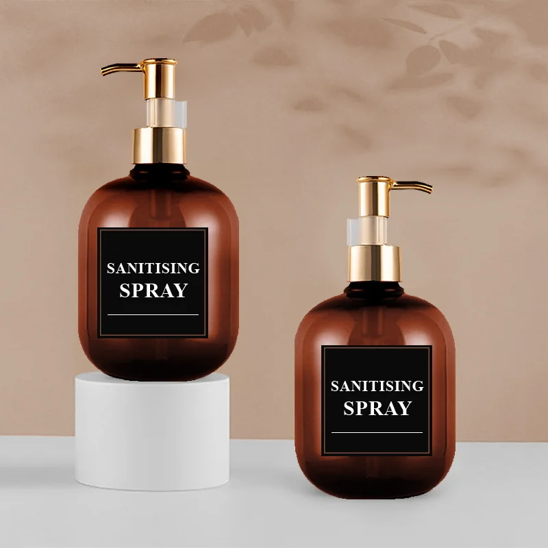2 Pc 10.1 OZ Amber Soap Dispensers For Cosmetic Shampoos And Lotions Soaps Spill-proof Repeatable Pump Bottles For Bath Products soap dispenser,refillable bottle,shampoo dispenser,soap dispenser bottle,foaming soap dispenser,refillable plastic bottles,foam pump bottle,plastic lotion bottle