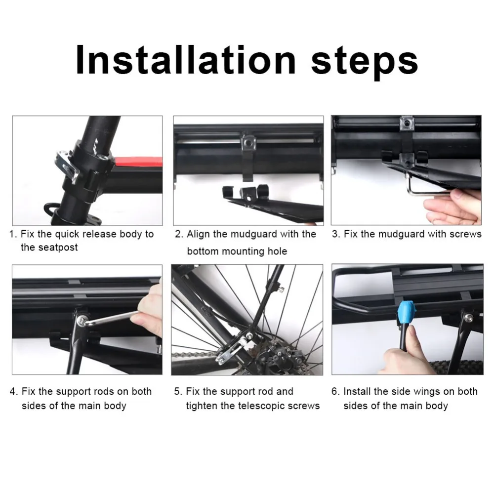 Adjustable Rear Bike Cargo Rack 6