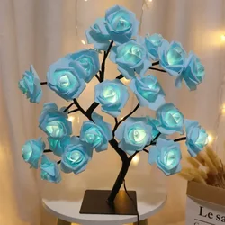 Elegant Rose Flower Tree LED Decorative Light (SKY BLUE)