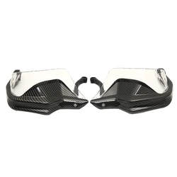 Premium Wind Deflector Shield Handguards and Protectors (Carbon - Clear)
