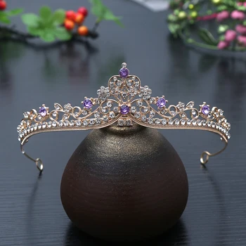 1pc Exquisite Fashion Princess Crystal Hair Crowns Headband Girls Bridal Prom Crown Wedding Party Accessiories Hair Jewelry 1