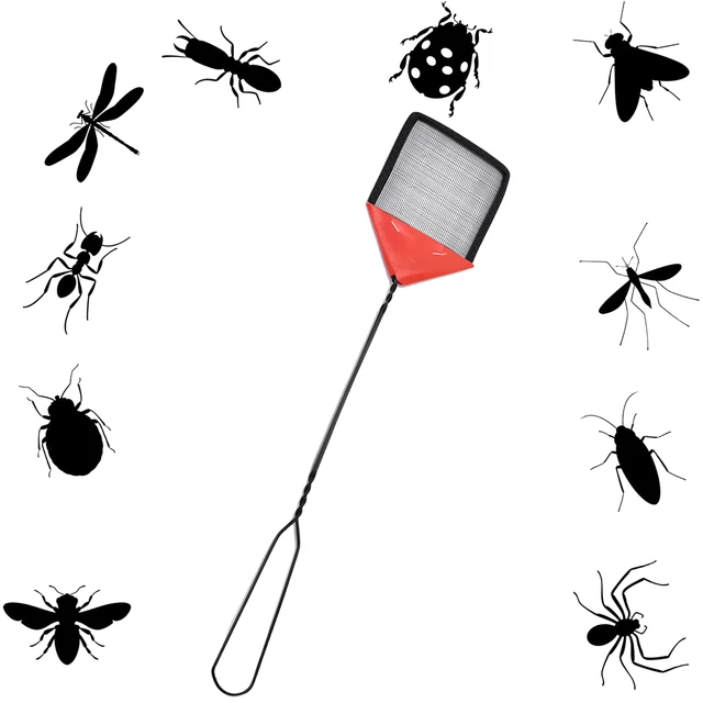 3/5Db Fly Swatter Fém Fogantyú 13,8 Hüvelykes Légy Háztartási Lapper Szúnyog Flyswatter Control Konyhakert Készletek - Image 6
