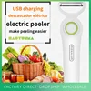 Electric Peeler Fruit Potato Garlic Scraper Shred Machine Kitchen Mini Portable Multifunctional USB Rechargeable Potato Peeler 1