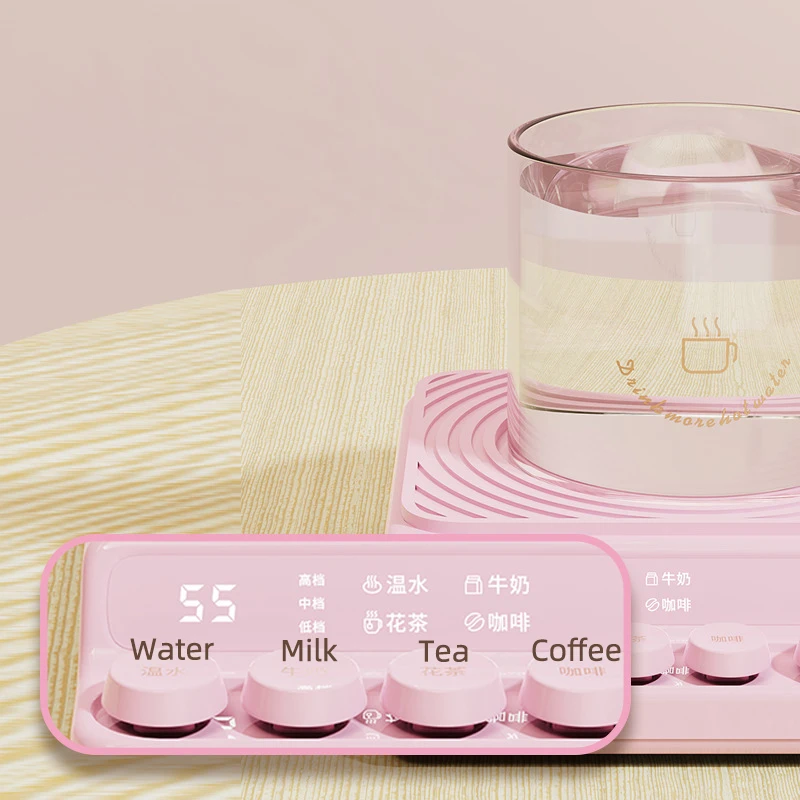 40W Cup Heater Coffee Mug Warmer Heating Pad Warming Coaster for Tea Water Milk 3 Temperature Adjustment Drink Food Heater220V 4