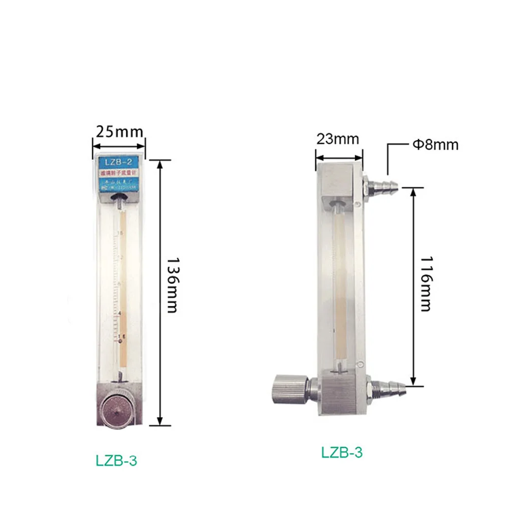 Gas Luft Flüssigkeit Panel Gas-luftmassenmesser Rotameter Mit Regelventil