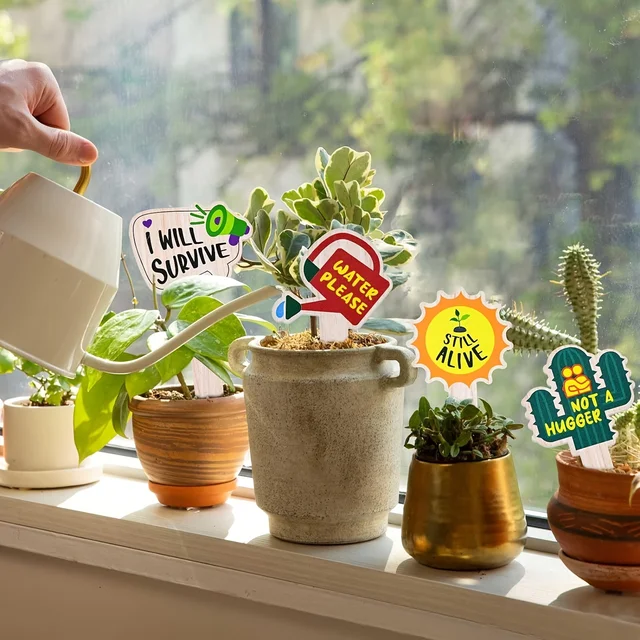 5/10Pcs Plant Labels for Succulent Flowers and Green Plants Plant Markers Gifts for Outdoor Garden Waterproof 6