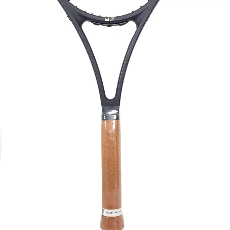 PS97 Black Tennis Racket Men Foamed Handle Carbon Fiber Handle 4 1/4,4 3/8,4 1/2 with Bag