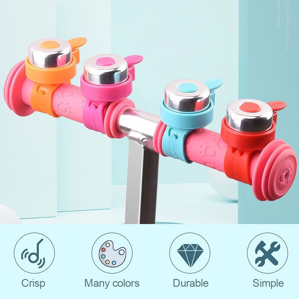 PC Baby Scooter Bell Lovely Kids Bike Bell Strap Bicycle Funny Accessory