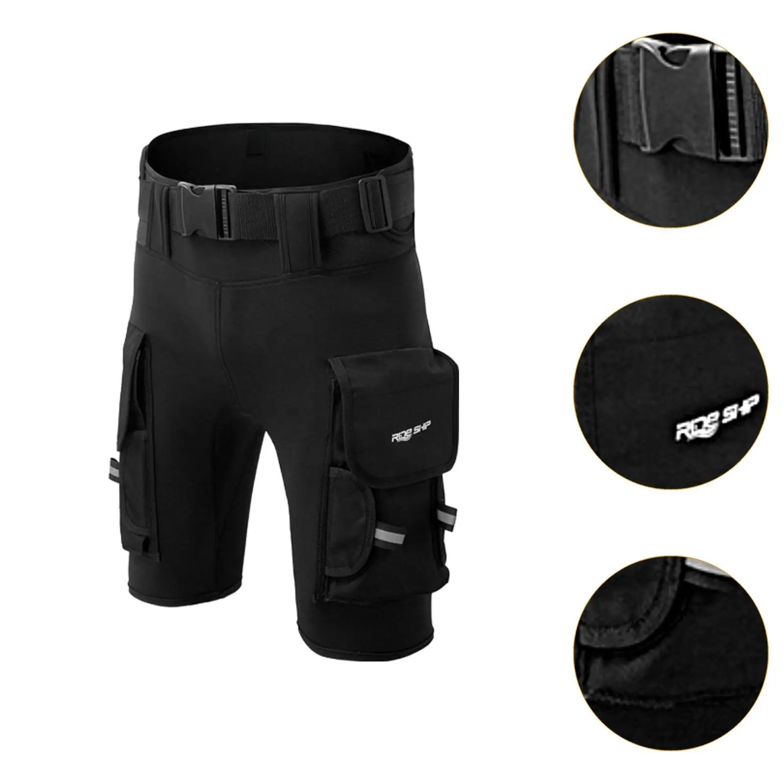 Diving Shorts, Submersible Pants Waterproof Wear Resistant with Pockets Wetsuits
