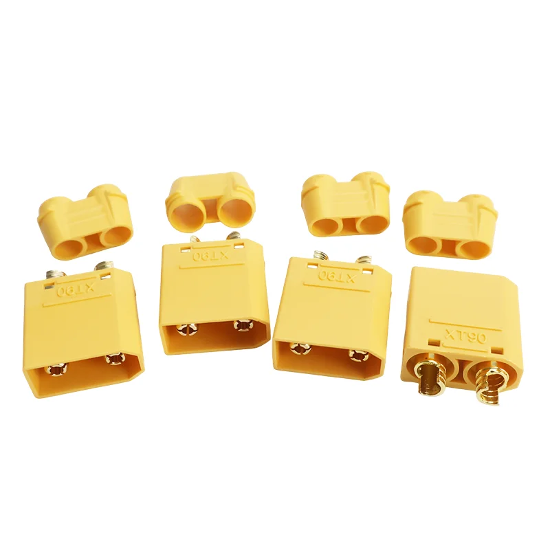 4Pcs Yellow XT90H XT90 XT-90 Male and Female Bullet Connector Plug for RC Lipo Battery Motor ESC and Charge Lead Expand DIY Part – Image 5