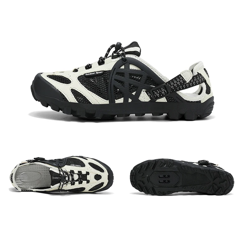 Herren Outdoor-Wandersandalen, schnell trocknende Wasserschuhe, amphibische Watschuhe, atmungsaktive Wanderschuhe, Trail-Wassersandalen, große Größe – Detail 27