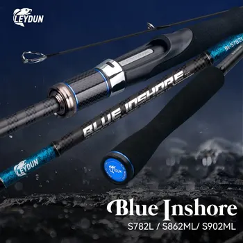 Blue Inshore Saltwater Spinning Rod – 2-Piece Fast Action Bass Rod (S782L/S862ML/S902ML) 1
