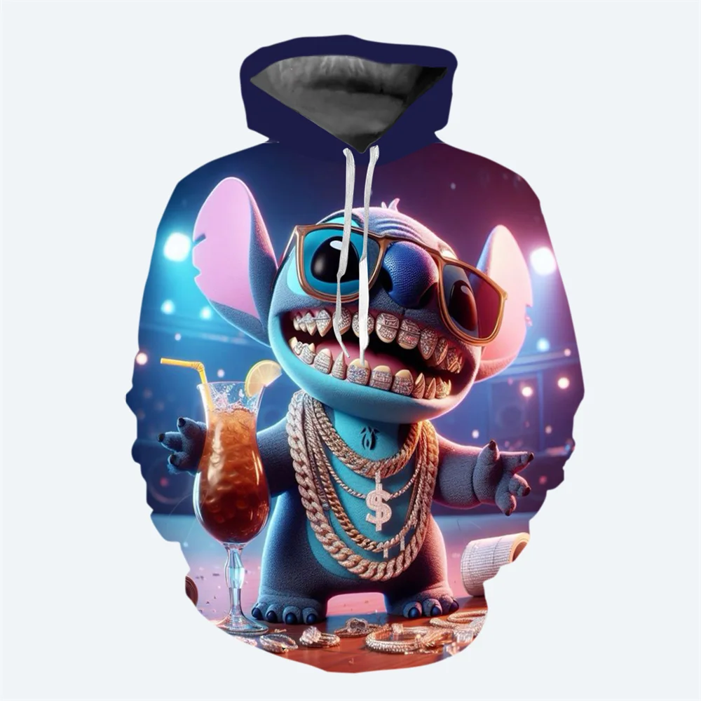 thumbnail image 1 of Nueva sudadera con capucha de Disney para hombre para otoño e invierno, sudadera con estampado de puntadas en 3D, sudadera clásica de moda urbana informal para hombre, 1 of 4