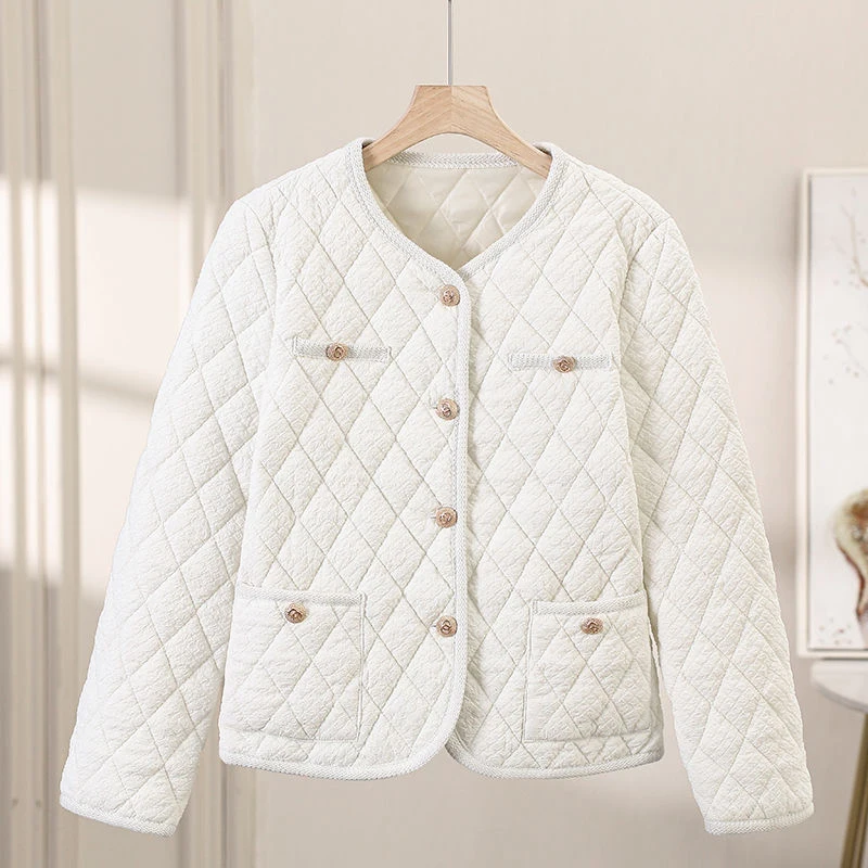 

Fashion Small Fragrant Cotton Padded Parka Women Coat Puffer Jacket High Quality Korean Sweet Female Winter Coat