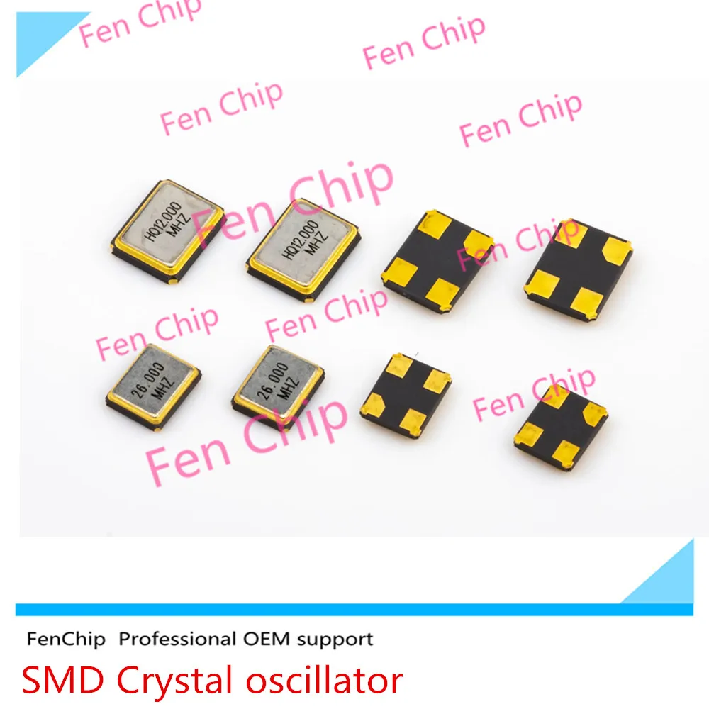 새로운 10개/가방 SMD 3.2 * 2.5 3225 27MHZ 27.000MHZ 27M 액티브 크리스탈 발진기 4핀 OCS
