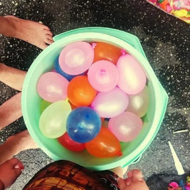 111pcs/bag Water Balloons Bunch Filled With Water Balloons Latex Balloon Toy Balloons Rapid Injection Summer Game Toy 2