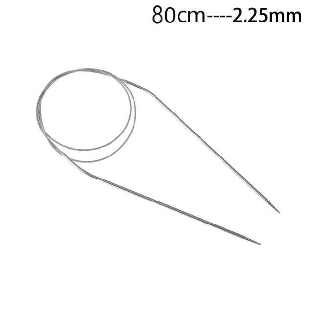 Crochet weaving pins stainless steel circular knitting needles knit tool set for multipurpose uses main image 0