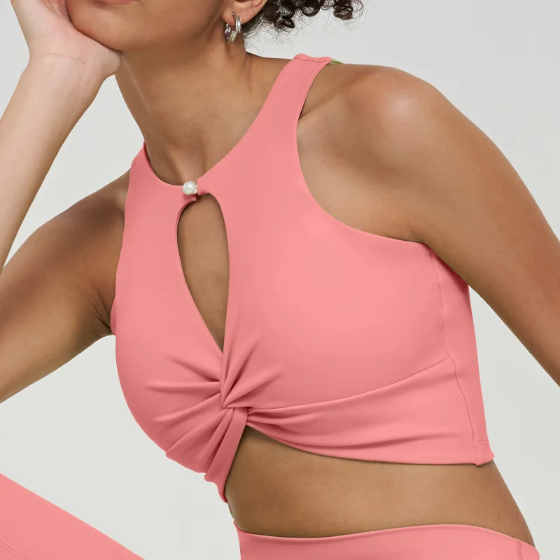 

Открытый спортивный жилет поворотного дизайна, бюстгальтер для пилатеса, фитнеса, йоги