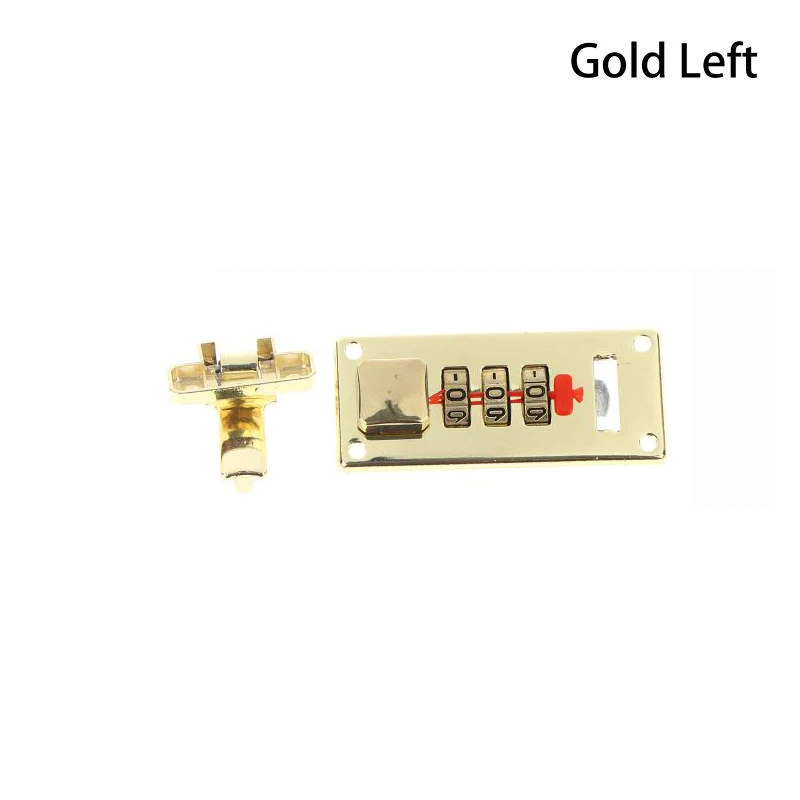 מנעול שילוב 3 ספרות 65*29mm נעילת סיסמה תפס תכשיטים ללא מפתח קופסת עץ מזוודה מנעול קבוע מנעולים מקודדים חומרה
