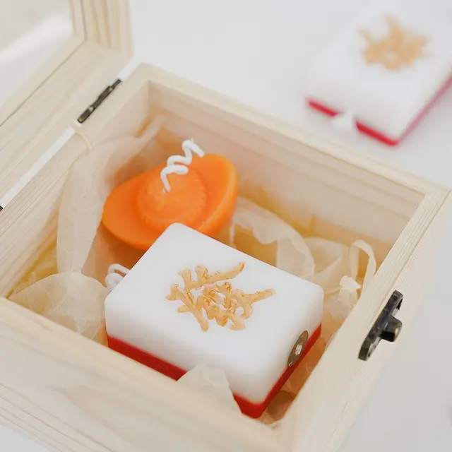 Mahjongi Vagyon Aromaterápia Gyertya Diy Kreatív Születésnapi Ajándék Kézi Ajándékkal Nappali Dekoráció - Image 4