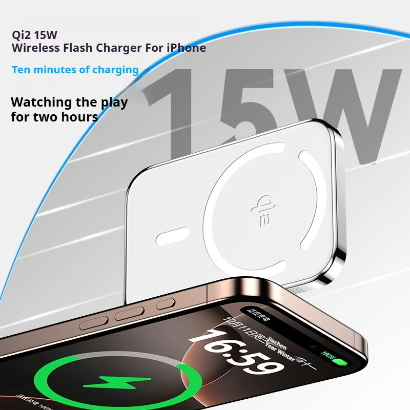 Xilecaly Qi2 Magnetic Power Bank 10000mAh Ultra-Slim Aerospace-Grade Alloy Wireless PD20W For Magsafe Fast Charger for iPhone 16 5