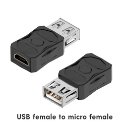 Universal USB to Micro USB Adapter Connector and Charger Converter (USB F to Micro F)