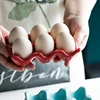 6 Grids Egg Holder Ceramic Anti-Slip Egg Box Refrigerator Shockproof Egg Tray Holder Storage Box Home Storage Organization 4