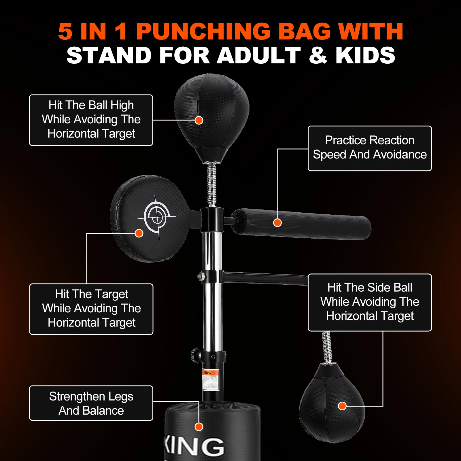 5-in-1 Freestanding Punching Bag 3