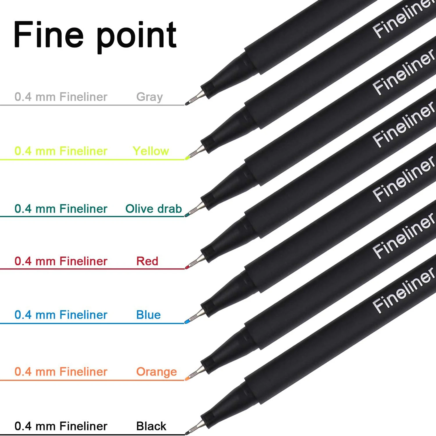 12/100 Colors Journal Planner Pens Colored Pens Fine Point Bullet Pen 0.4mm  Fineliner Color Pen for Drawing Art Marker Supplies