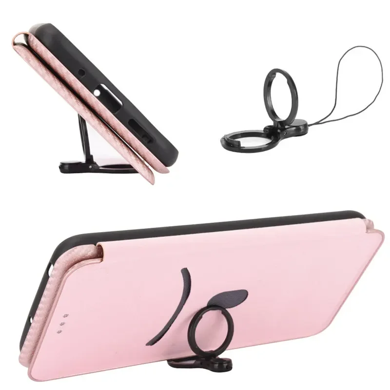Leather Wallet Phone Case – Elegant Protective Cover with Card Slots and Stand Feature