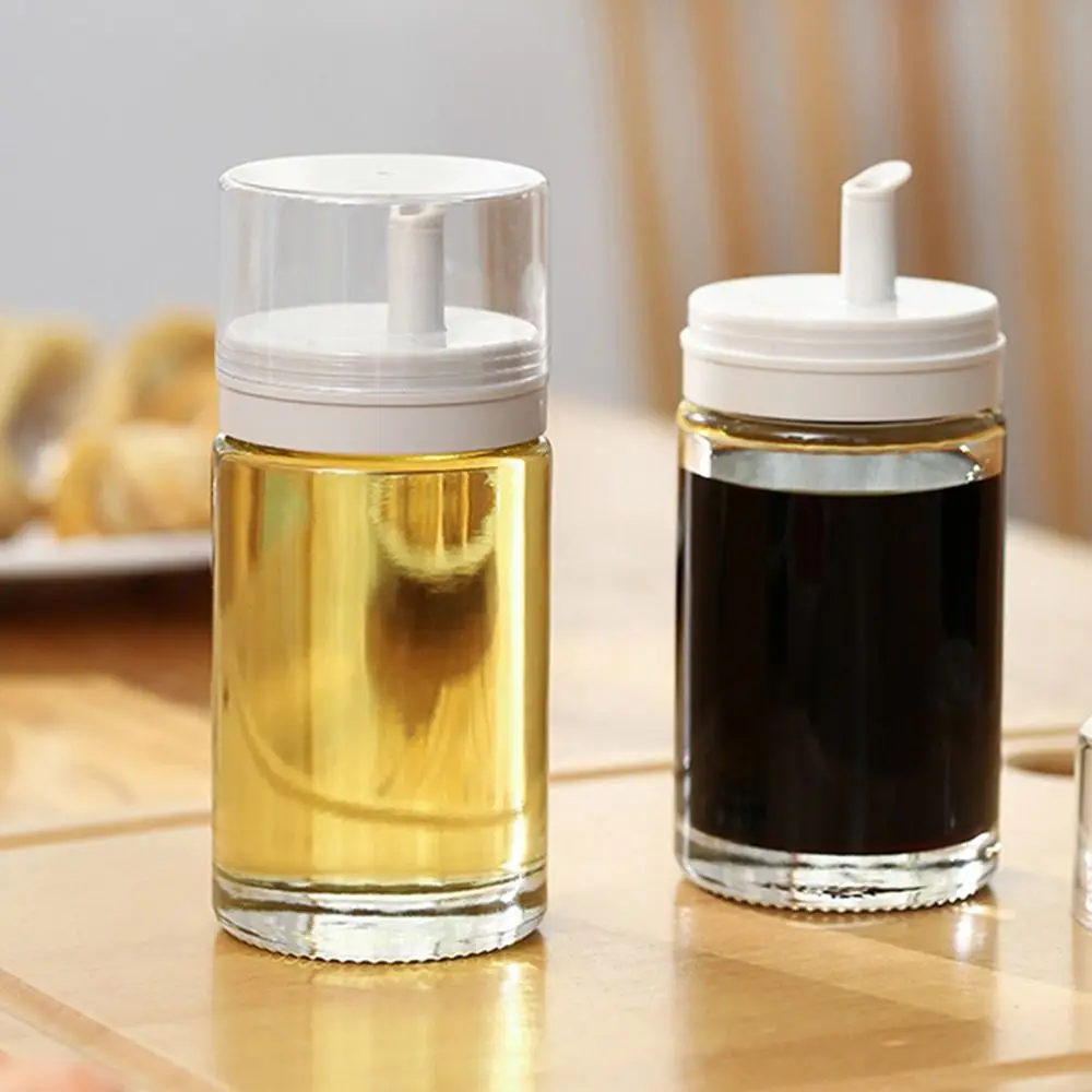 1pc Glass Olive Oil Dispenser With Pour Spout, No Funnel Needed