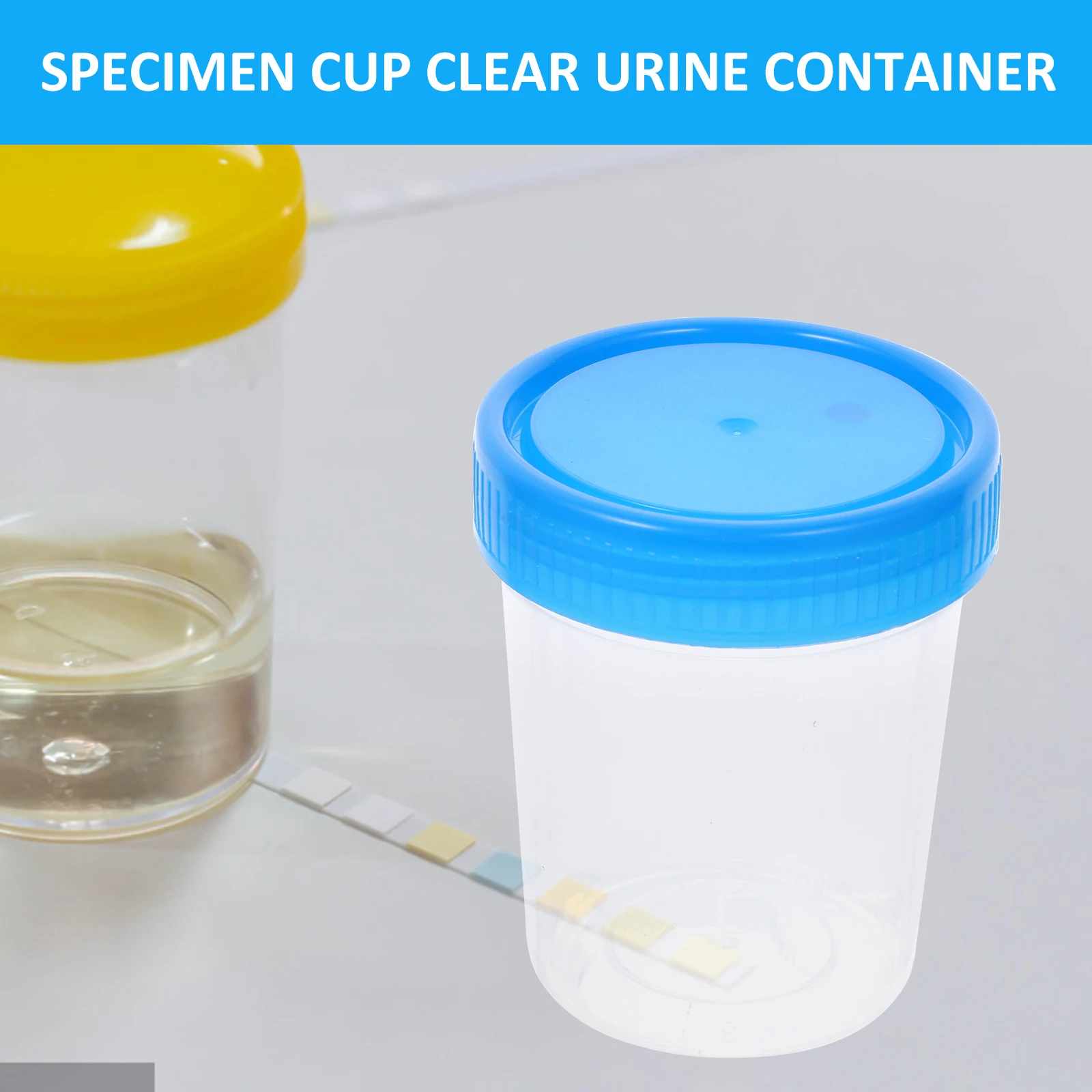 10Pcs Plastic Urine Cups Practical Specimen Containers Phlegm Cup with Scale