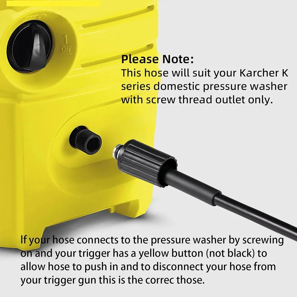 High Pressure Hose for Parkside Lavor PHD Portable Pressure Washer Car Wash Accessories Washing Gun Lance Connector Quick Hose 6