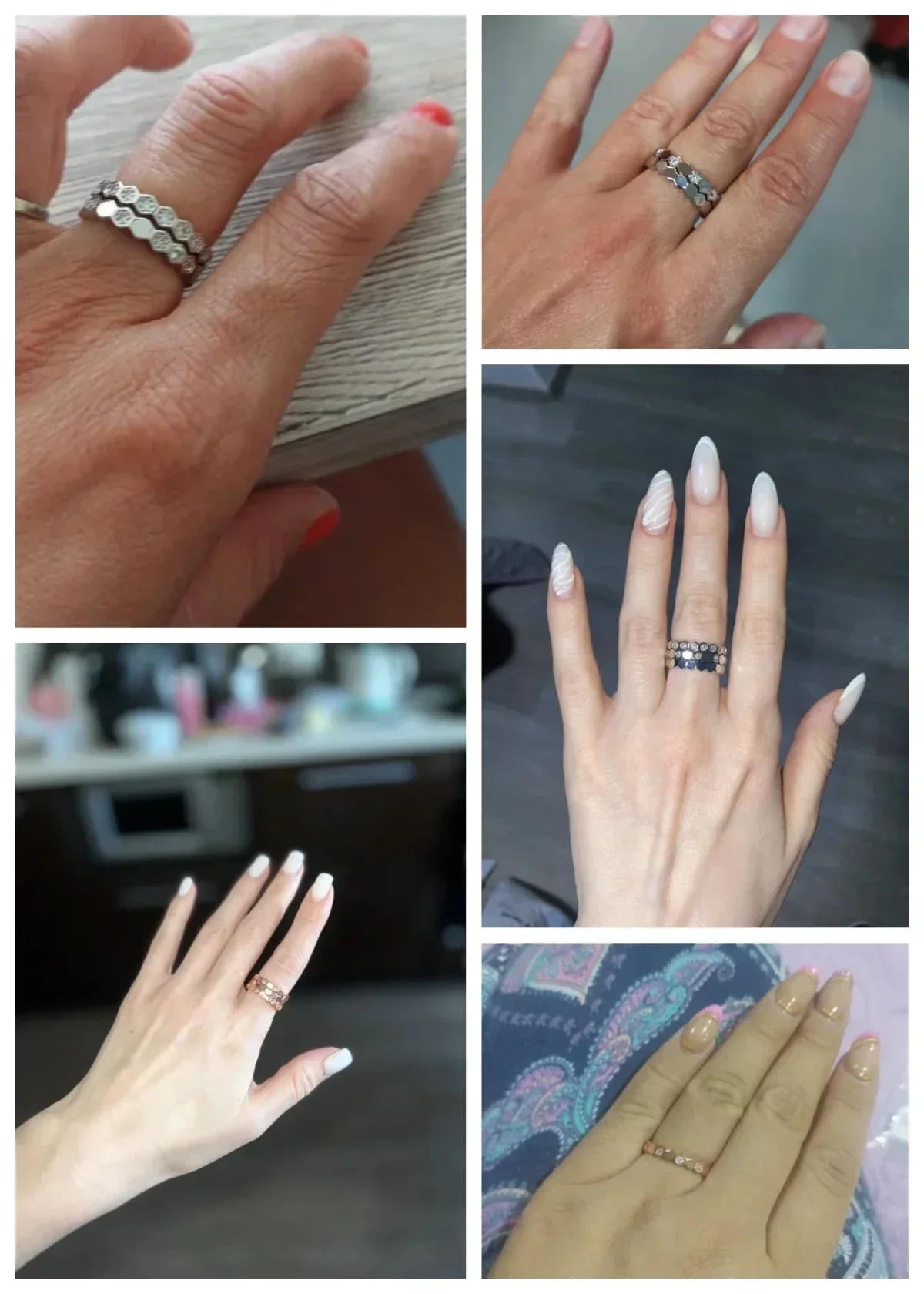 Women Rings For Wedding Rose Gold Color/Silver Color Female Engagement Finger-ring Jewelry womens ring