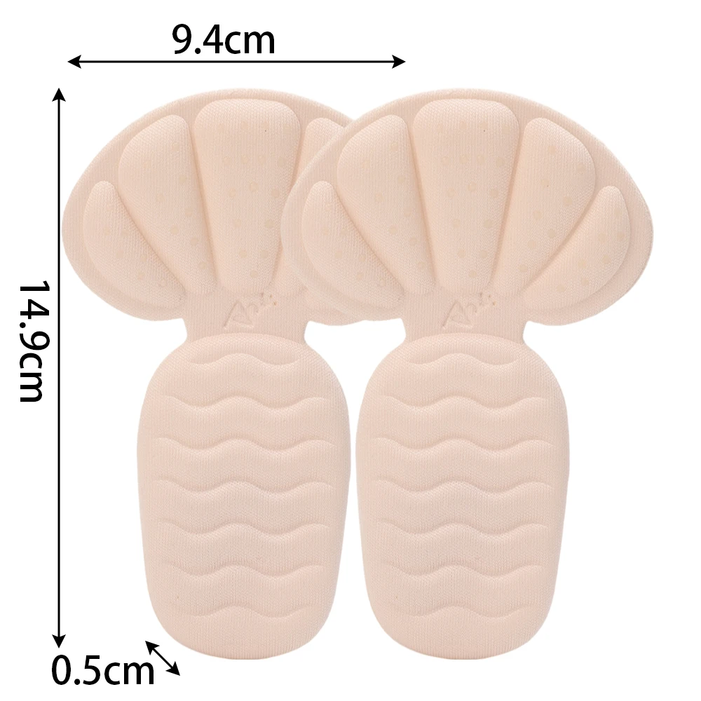 2/4pcs Thicken Sponge Heel Stickers Shoe Cushion Heel Protector Shoes Adjuster High Heels Inserts Heel Pads Shoe Half Insoles