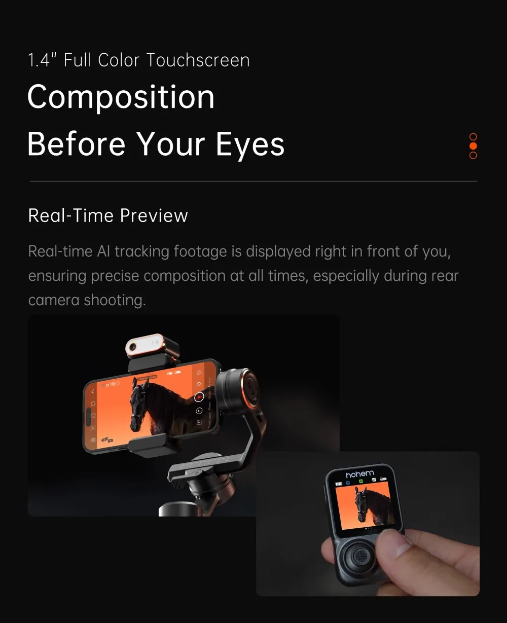 iSteady M7 Smartphone Stabilizer Ai Face Tracking 3-Axis Phone Gimbal Built-in Selfie Stick iPhone/Android Gimbal