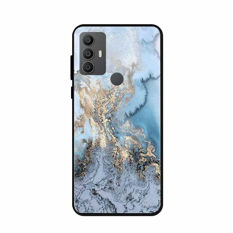 Elegant Marble Silicone Shockproof Phone Case - Soft, Durable Protection