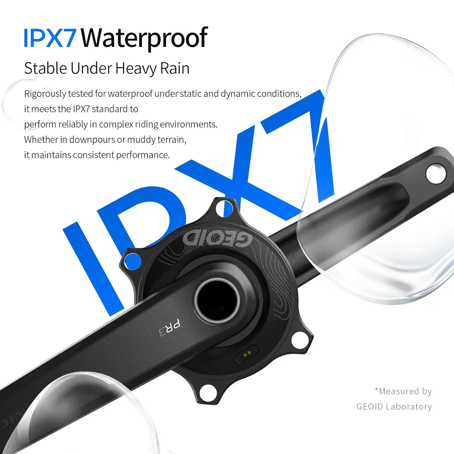 GEOID PM500 パワーメーター 110BCD 4ボルトクランク 24mmスピンドル