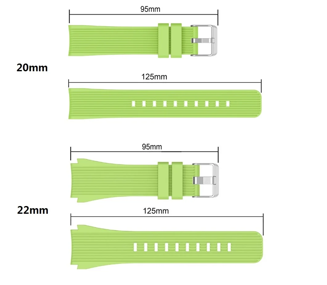 Premium Silicone Watch Band Strap - Universal Design