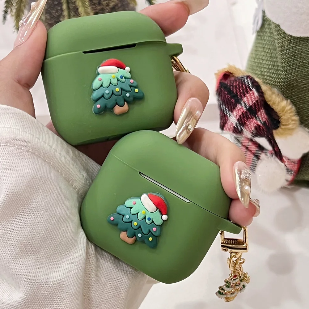 Green Silicone AirPods Case for Pro and Standard Models
