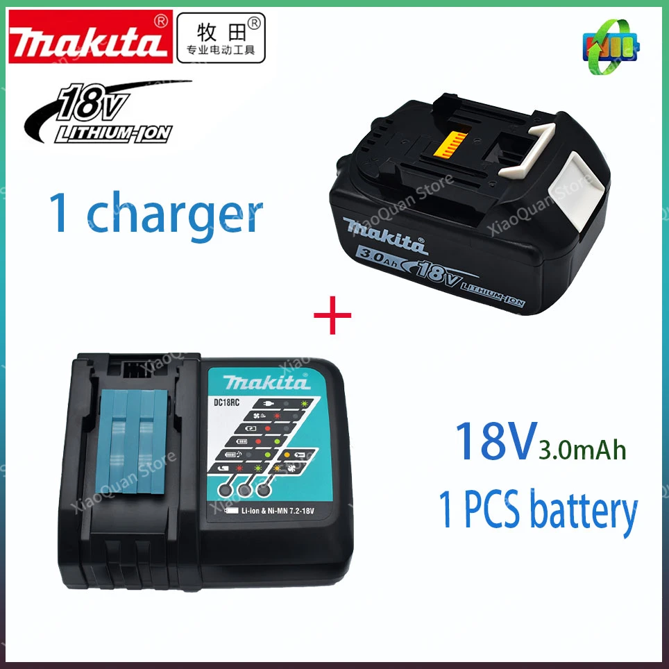 

Makita Charger 14.4V 18V Original DC18RC Battery Charger Makita 3000mAh Bl1830 Bl1430 BL1860 BL1890 Tool Power Charger