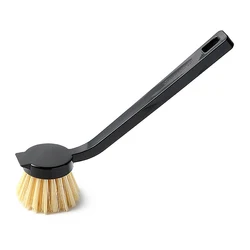 Oil-Free Long Handle Kitchen Cleaning Brush (Black)
